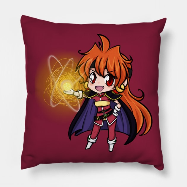 Lina Inverse : Dragon Slave! Pillow by Gurinn