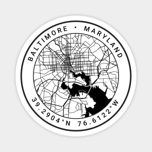 Baltimore Map Magnet