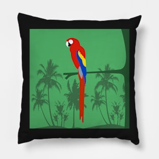 Loro rojo Pillow