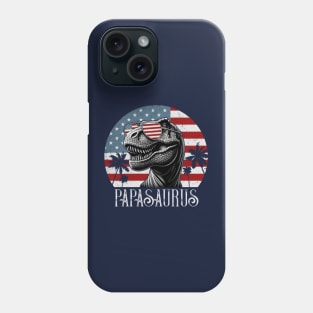 Papasaurus Rex Patriotic Phone Case