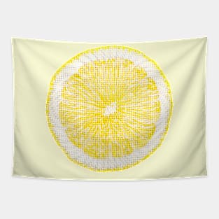 Cool Lemon Print Tapestry