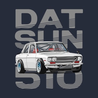 Drive The Classic Car - Datsun 510 (White) - Datsun T-Shirt