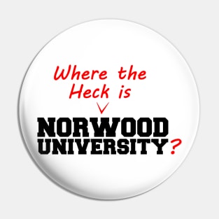 Where the heck is Norwood University? Pin