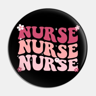 Groovy Nurse Shirt Women for Future Nurse, Nursing School, and Appreciation Nursing Pin