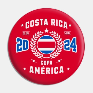 Costa Rica Copa America 2024 Pin