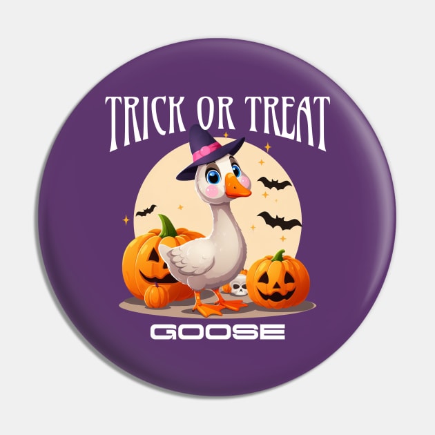 Trick Or Treat With Cute Goose Pin by Street Tempo