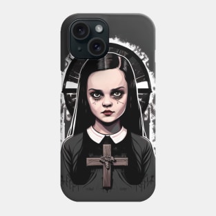 ADDAMS Family, Wednesday-inspired design, Phone Case