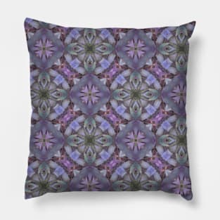 Texas Purple Heart Plant Design Pillow