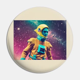 Retro Spaceman Pin