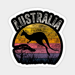 Australia Day  Funny Australian Kangaroo Vintage Magnet