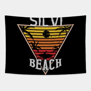 Beach happiness in Silvi Tapestry