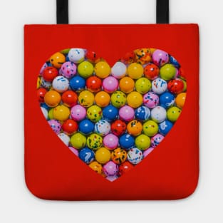 Vintage Jawbreaker Candy Photo Heart Tote