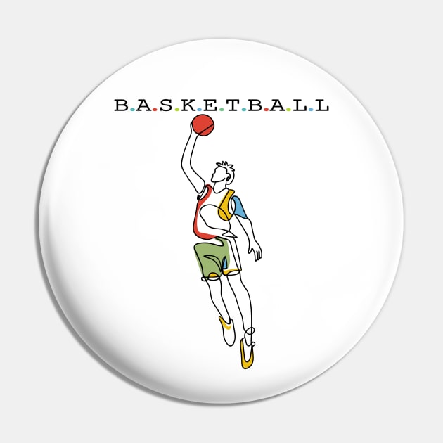 Basketball Sport Pin by Fashioned by You, Created by Me A.zed