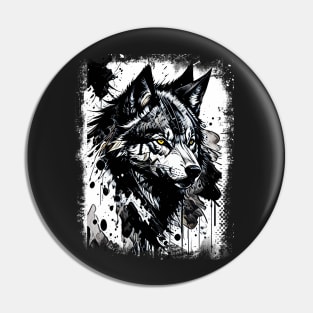 You Gotta Be A Wolf - Alonzo Harris [Training Day] Alpha Animal Beast Splatter Style Pin