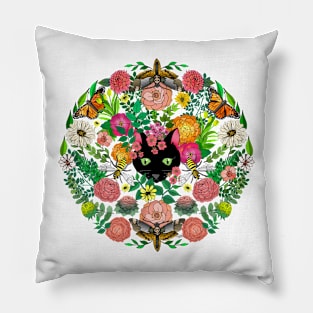 Garden Surprise, Kitty Cat Eyes Pillow