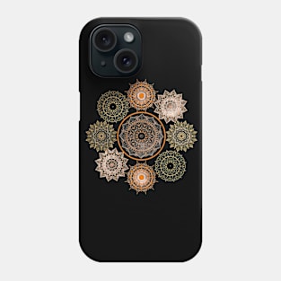 Orange Mandala Power Phone Case