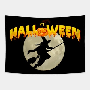 Halloween, witch flying Tapestry