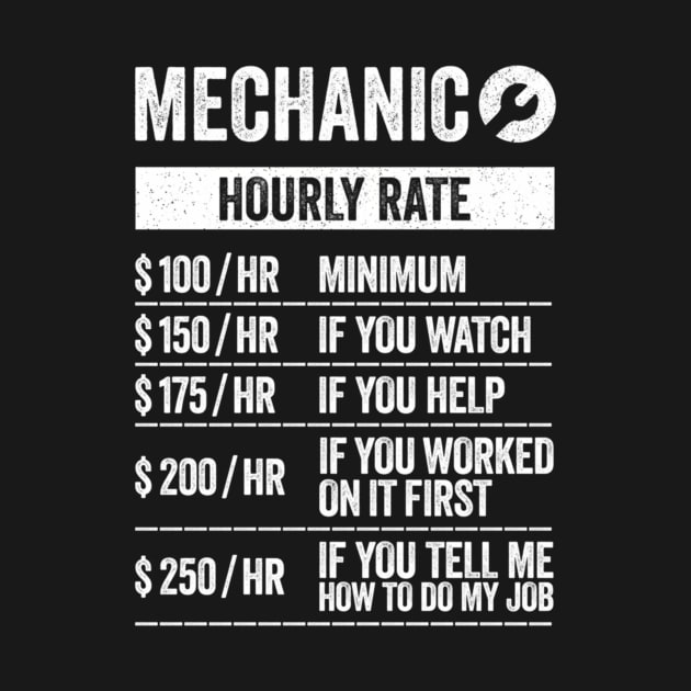 Auto Mechanic Work Hourly Rate by Weirdcore