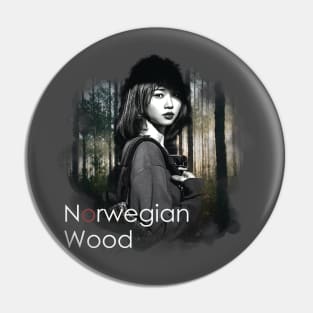 Asian Girl Norwegian Wood Haruki Murakami Pin