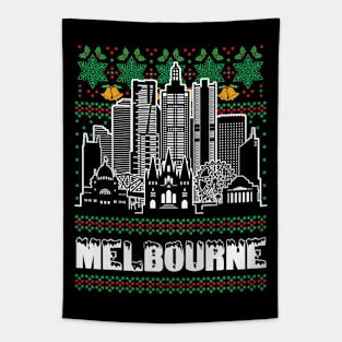 Melbourne Australia Ugly Christmas Tapestry