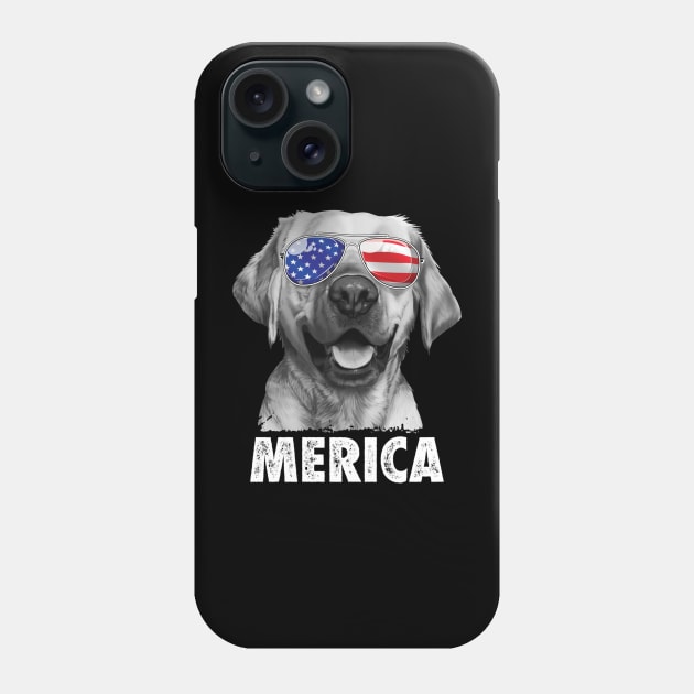 Labrador 4th of July Shirt Phone Case by Namio