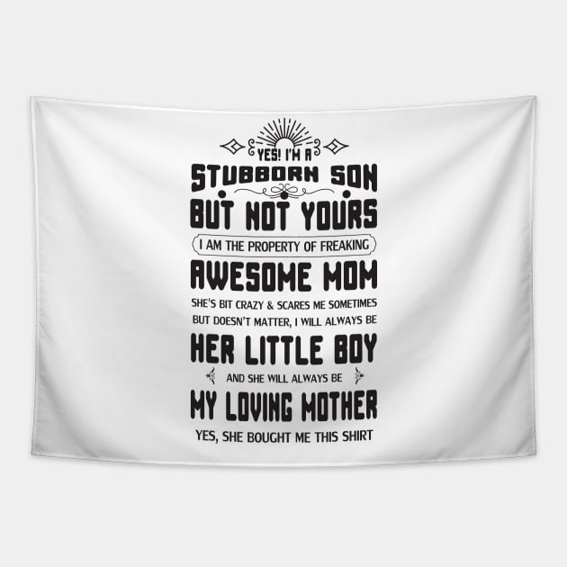 YES I AM A STUBRON SON Tapestry by Global Creation