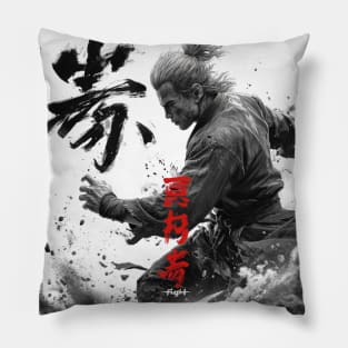 Kumite Figther Japanese Samurai Pillow