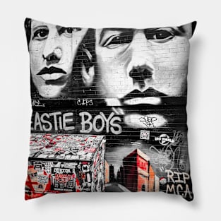 Tags Street Art Graffiti Lower Manhattan NYC Pillow