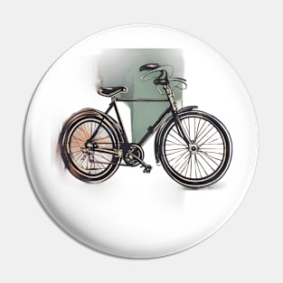 Vintage Cycling Delight The Cranky Bicycle Pin