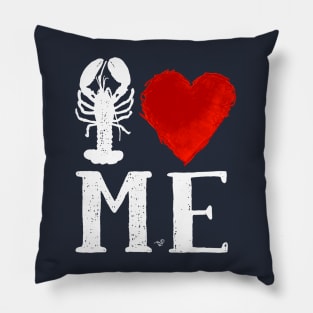 I Heart Maine (remix,wht) by Tai's Tees Pillow