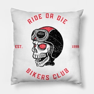 Ride or Die Bikers Club (Vintage Faded Look) Pillow