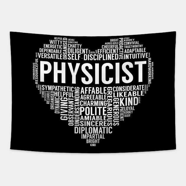 Physicist Heart Tapestry by LotusTee