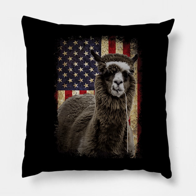 Andean Artistry Trendy Tee Featuring Stunning Alpaca Designs Pillow by Gamma-Mage