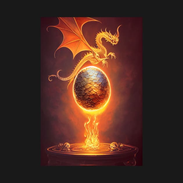 Fire Dragon Egg by natural-20s