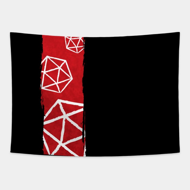 Dragon Breath D20 DnD Dice Tapestry by DnlDesigns