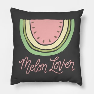 Watermelon Melon Lover Boho Minimal Watermelon Slice Art Pillow