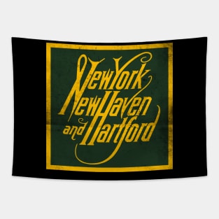 Vintage New York, New Haven and Hartford Railroad Tapestry