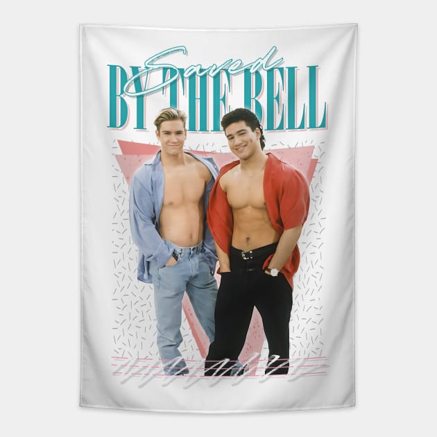 Saved By The Bell -  90s Styled Aesthetic Design Tapestry by DankFutura