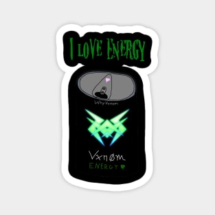 WhyVxnom I love Energy Merch Magnet