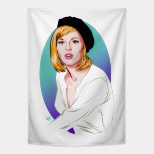 Faye Dunaway - An illustration by Paul Cemmick Tapestry