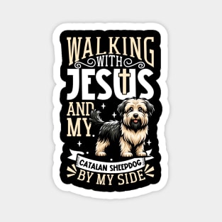 Jesus and dog - Gos d’Atura Català Magnet