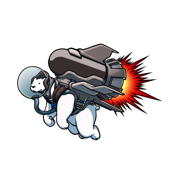 Jetpack Polar Bear by gregorytitus