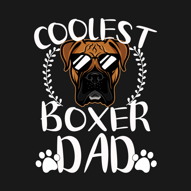 Glasses Coolest Boxer Dog Dad by mlleradrian