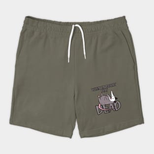 "When in Doubt Play Dead T-Shirt: Opossum Humor - Playful Wildlife Tee Shorts