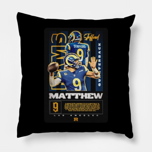 Matthew Stafford 9 Pillow by NFLapparel