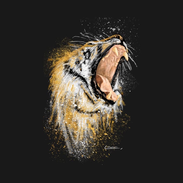 Roaring tiger by EduardoLimon