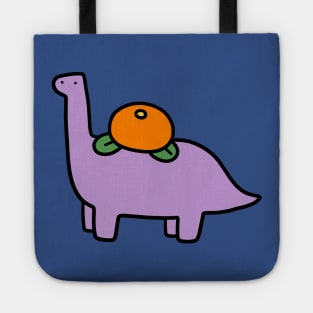 Orange Fruit Brontosaurus Tote