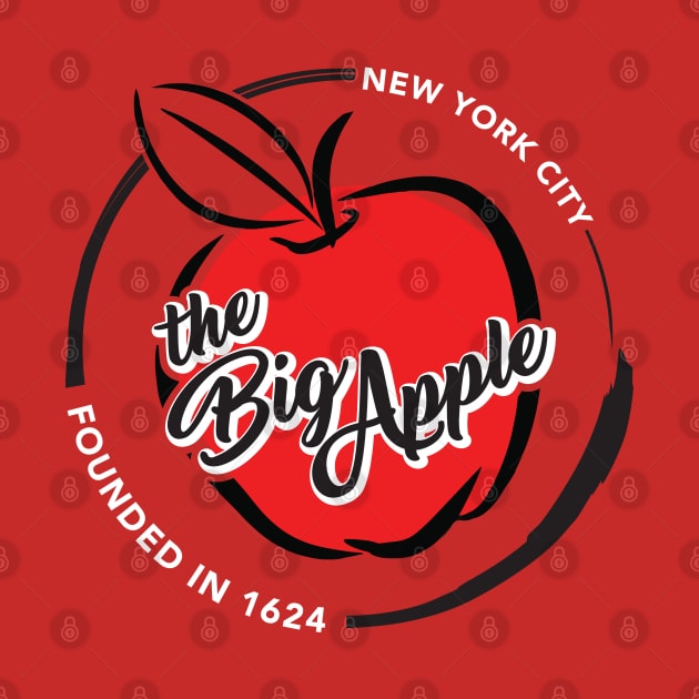 I Love New York Big Apple NY by CR8ART