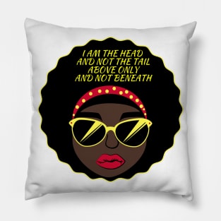 I AmThe Head And Not The Tail Above Only And Not Beneath - Deuteronomy - Christianity - Bible Verse -Faith Pillow