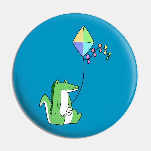 Kite Alligator Pin by saradaboru